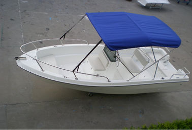 China Deep Sea Fishing Boats Move Smoothly , 5m Long 4 Man Pontoon Boat For Fishing Fields supplier