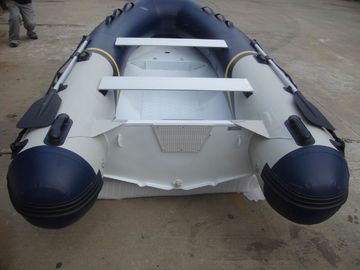 China Hypalon Tube Commercial Aluminum Fishing Boats Size Customized Wtih Foot Pump supplier