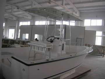 China 2.25m Width Fiberglass Hull Boat 700kgs Environment Concerned With Bimini Top supplier