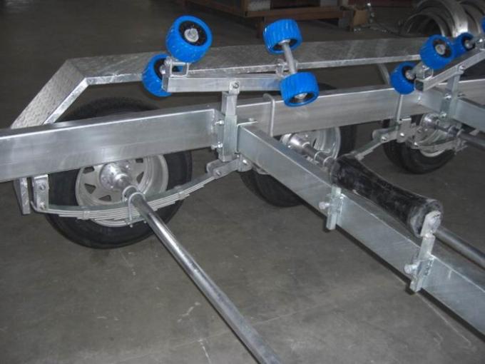 Heavy Duty Galvanized Boat Trailer For Rib Boats , 960 cm Dual Axle