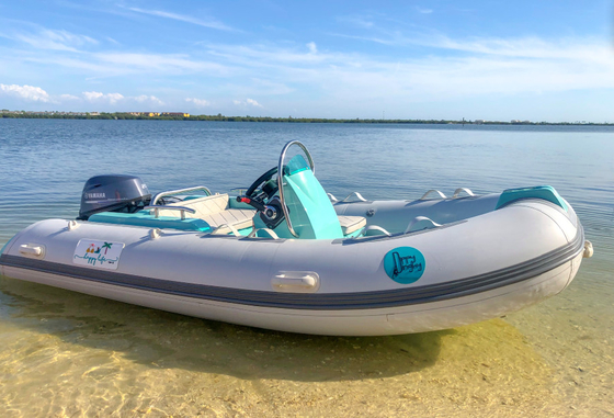 China 2022 hypalon inflatable boats  rib boat 12ft rib360C with console and back cabin supplier