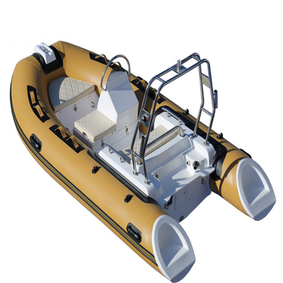 China 2022  6 person inflatable boat hypalon inflatable boats  rib boat 12ft rib360C with console and back cabin supplier