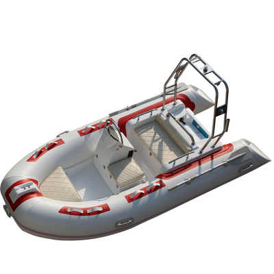 China 2022  inflatable fishing boats with motors rib boat 12ft rib360C with console and back cabin supplier