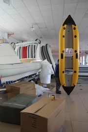 China Inflatable Fishing Kayak  For Single Person , Better View Transparent Canoe Kayak supplier