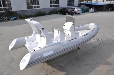 China High Capacity Rib Rigid Inflatable Boat Lightweight 19 Feet With 180 Cm Hull Width supplier