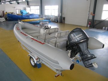 China Adhesive Structure Inflatable Fishing Boats Multi Function 540cm For Water Sightseeing supplier