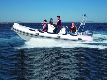 China 520cm Orca Hypalon tender   big width  inflatable rib boat  rib520A with sunbed center console rear cabin CE certificate supplier