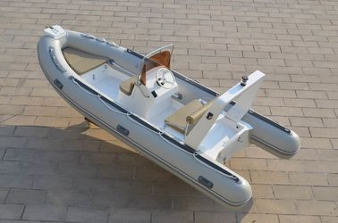 China Big Width Small Rib Boat 4.8m PVC Color Customized 8 Person Fishing Boat supplier