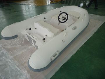 China 11 Ft 4 Person Inflatable Boat For Patrolling , Delicate Model Orca Hypalon Rib Boat supplier