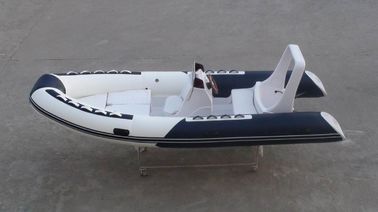 China Inflatable Rigid Boats With Center Console , 5.2m ORCA Hypalon Inflatable Motor Boat supplier