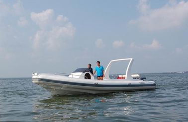 China 32 Feet Orca Inflatable Boats , Hypalon Inflatable Boats With Large Sight Viewing supplier