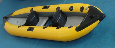 China Two Person Inflatable Sea Kayak 388 Cm PVC Fabric With Removable Floor supplier