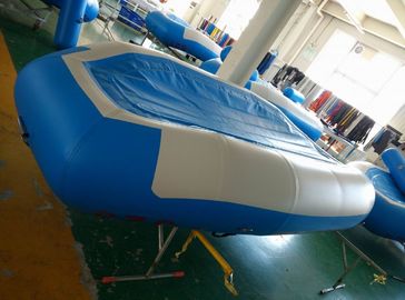China Blue Inflatable River Raft PVC Reinforced Bottom 4 Person Inflatable Raft supplier