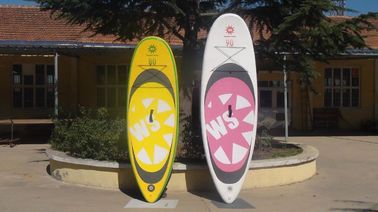 China Big Width Inflatable Paddle Board For Kids , 8 Feet Long 4 Inch Thickness SUP Paddle Boards supplier