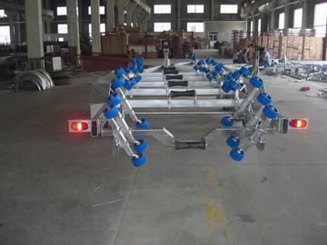 China Heavy Duty Galvanized Boat Trailer For Rib Boats , 960 cm Dual Axle Boat Trailer supplier