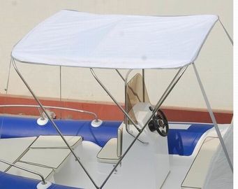 China Removable Inflatable Boat Accessories Small Boat Bimini Top With Stainless Steel Frame supplier