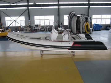 China 12 Person Max Luxury Inflatable Hull Boats , Fiberglass + Hypalon Rib Boat supplier