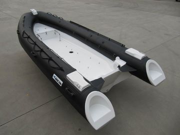 China 480Cm Long Frp Rigid Inflatable Rib Boat , 8 Person Inflatable Boat With Locker Console supplier