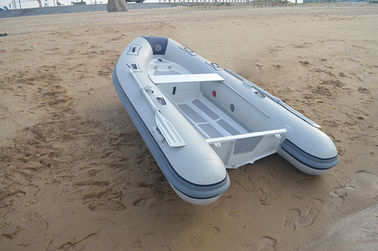 China Front Locker Aluminum Rib Boat double layer flat bottom PVC or Orca Hypalon tube supplier