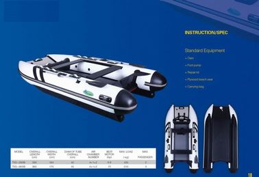 China 3.6M Inflatable Tender Catamaran With Airmat Floor In Pvc Tube Less Weight supplier