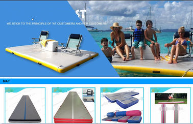 China Drop Stitch Inflatable Mat Floor water board  for Sale  in different sizes supplier
