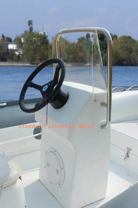 Standard Inflatable Boat Accessories Simple Type Metal Boat Steering Wheel