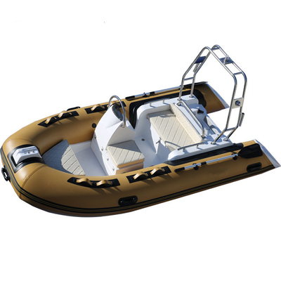 2022  6 person inflatable boat hypalon inflatable boats  rib boat 12ft rib360C with console and back cabin supplier