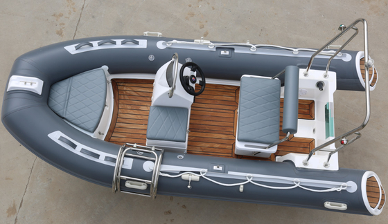 2022 innovative design removable fuel tank 13 ft  rib390BL inflatable rib boat with teak floor supplier