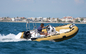 2022 hard bottom inflatable boat  13ft orca rib390C with back cabin  and fibberglass end supplier