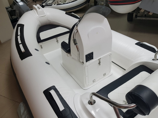 2022 hard bottom inflatable boat  13ft orca rib390C with back cabin  and fibberglass end supplier