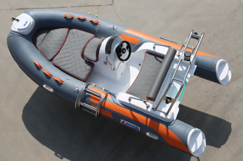 2022 creative design with removable fuel tank inflatable rib boat 13 ft rib390CL with teak floor supplier