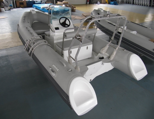 2022  inflatable rigid hull boats 430cm length with console ,seat, fuel tank rib430A supplier