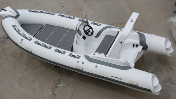 2022  inflatable  boat with motor 17ft PVC or hypalon with sundeck light grey RIB520C supplier