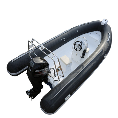 2022   inflatable fishing boat rib FRP 5.2m orca hypalon with steering wheel rib520W supplier