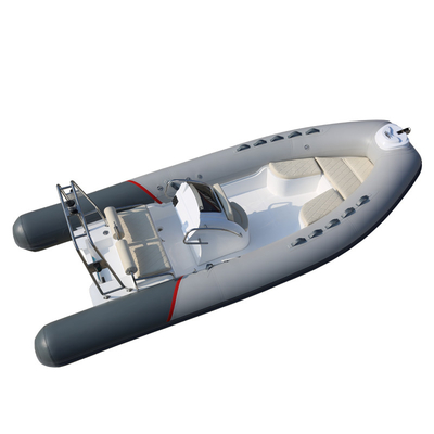 2022  17ft new type rib boat with  stainless steel light arch  with center console boat inflatable boat rib520E supplier