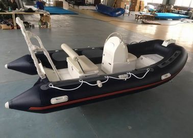 Outside PVC Layer Small Rib Boat 3.9m Abrasion Resistance With Fiberglass Step Ends supplier