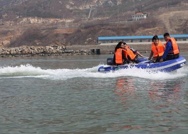 Portable Fishing Boats 300cm PVC , Folding Rib Boat With Folded Fiberglass Hull supplier