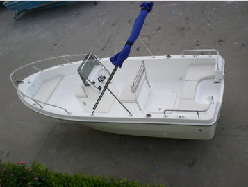 Deep Sea Fishing Boats Move Smoothly , 5m Long 4 Man Pontoon Boat For Fishing Fields supplier