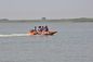 PVC Fabric Catamaran Work Boat 450cm Inflatable Catamaran Boats For Water Sports supplier
