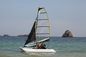 Aluminum Mast Inflatable Sailing Boat Transparent Large Catamaran Sailboats For 4 Persons supplier