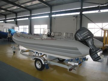 540cm orca Hypalon patrolling  and rescuing   inflatable rib boat  rib540 with  center console more seats supplier