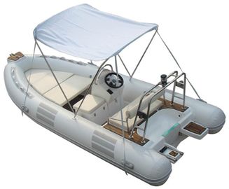 Lightweight Rib Inflatable Boat , Inflatable Tender Boats With UV Resistant Cushion supplier