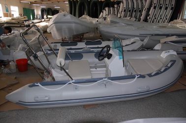 PVC 5 Person Inflatable Boat For Fishing , 330m Jockey Console Marine Inflatable Boat supplier