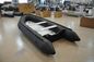 Black Inflatable Sport Boat PVC / Hypalon Handmade Ferry Boat With High Capacity supplier