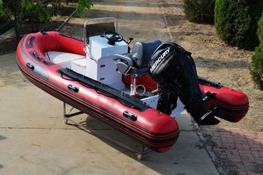 Medium Size Aluminum Rib Boat Hypalon Tube 420cm Removable With Seat supplier