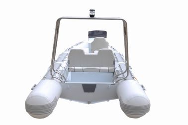 Durable Luxury Aluminum Rib Boat 216 Cm Width Impermeable Heavy Duty Deep - V Alloy Hull supplier