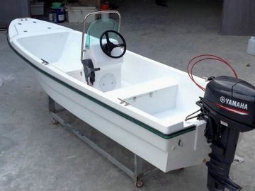 Folding Canopy Small Fiberglass Fishing Boats Four Line Switch 4.2m With Double Seats supplier