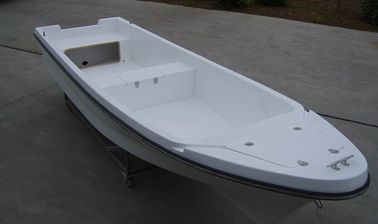 Fiberglass Hull Offshore Fishing Boats , Erosion Resistant 4.2 M Glass Fiber Boat supplier