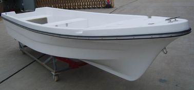 Folding Canopy Small Fiberglass Fishing Boats Four Line Switch 4.2m With Double Seats supplier