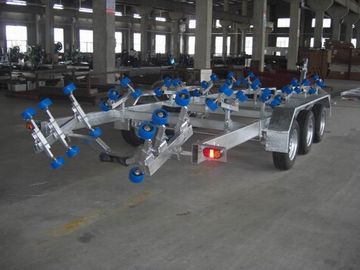 Heavy Duty Galvanized Boat Trailer For Rib Boats , 960 cm Dual Axle Boat Trailer supplier